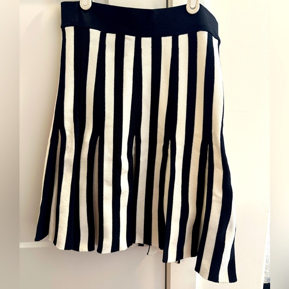 Zara Dresses & Skirts - NWOT Zara Black And White Striped Pleated High Waisted Skirt Size Small